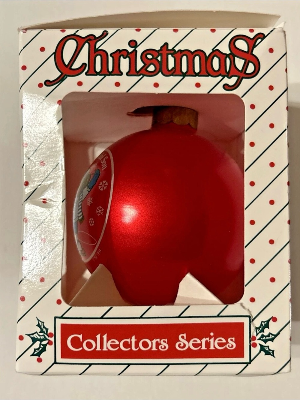 Christmas Collectors Series Red Holiday Ornament (1994) - 'For a Special Son' - Picture 3 of 8